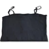 Nike Sportswear Essential Rib Crop Top Moteriškas Juodas/Baltas - DM6737-010
