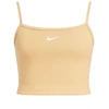 Nike Sportswear Essential Šonkauliuotas Trumpas Viršus Smėlio/Baltas - DM6737-126