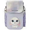 Dėklas Nimmy torebka na telefon violetinės spalvos Big Eyed Pet 2.0 Rabbit
