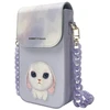 Dėklas Nimmy torebka na telefon violetinės spalvos Big Eyed Pet 2.0 Rabbit