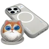 Nimmy Glasses Dėklas „Cool Cat“ MagSafe, skirtas „iPhone 16 Pro“ - Pilkas