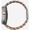 Apyrankė Nomad Stratos Band, natural titanium, ultra oranžinis FKM - AW 45/46/49mm