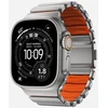 Apyrankė Nomad Stratos Band, natural titanium, ultra oranžinis FKM - AW 45/46/49mm