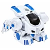 Nuotoliniu būdu valdomas žaislinis robotas, baltas ir mėlynas