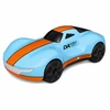 Lean Toys Nuotoliniu būdu valdomas automobilis su valdymu gestais ir dūmų efektu, mėlynas ir oranžinis, 24,2 × 13 × 8 cm