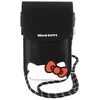 Hello Kitty HKOWBPSCKEK juodos spalvos odinė rankinė su paslėpta kačiuko virvele