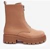 Odiniai batai su užtrauktuku plokščiu kulnu Camel Vimal BSB27618