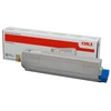 OKI C831 C841 dažų kasetė žalsvai mėlyna standartinė talpa 10 000 puslapių 1 pakuotė žydrai dažų kasetė C831/C841 series (10K)