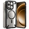 OnePlus 15 telefono dėklas skaidrus juodas Ringke