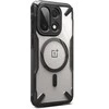 „Ringke Fusion X“ magnetinis „MagSafe“ dėklas, skirtas „OnePlus 15“ – skaidrus, juodas
