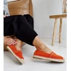 Oranžinės espadrilės su cirkoniais Abia