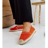 Oranžinės espadrilės su cirkoniais Abia