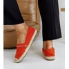 Oranžinės espadrilės su cirkoniais Abia