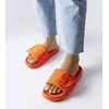Oranžinės Velcro šlepetės