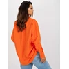 Oranžiniai oversize marškiniai su sutraukimais