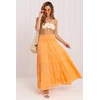 Oranžinis boho stiliaus ilgas sijonas Italy Moda