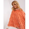 Oranžinis oversize pončas