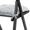 AmeliaHome Pagalvėlė kėdei 40×40 sidabrinė Aleksa