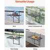 VEVOR Kabantysis balkono stalas metalinis 19 x 24 cm