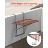 VEVOR Kabantysis balkono stalas metalinis 19 x 24 cm