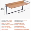 VEVOR Balkono kabantis stalas 100 x 34 cm