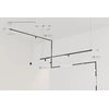 Pakabinamas magnetinės sistemos ZAMBELIS MAGNETIC ULTRA SLIM bėgelis, 48V, matinės juodos sp., 2m, 23124