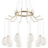Pakabinamas šviestuvas Ideal Lux Suspended lamp with 10 lights KAROUSEL, G9, brass