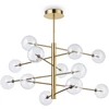 Pakabinamas šviestuvas Ideal Lux Suspended lamp with 12 lights EQUINOXE, G4, copper