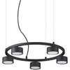 Pakabinamas šviestuvas Ideal Lux Suspended lamp with 4 lights MINOR, GX53, juodas