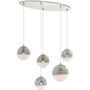 Pakabinamas šviestuvas BERRY, E27, chromo/dūmų sp., 01-2273