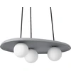 Pakabinamas šviestuvas CONCRETE NEST, 3xG9, pilkas