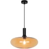 Pakabinamas šviestuvas CONVEX, E27, gintaro/juodos sp., 4278101
