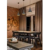 Pakabinamas šviestuvas DOT, E27, juodas, 4297401