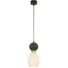 Pakabinamas šviestuvas, E14, juodos/žalios/žalvario sp., 23237
