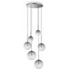 Pakabinamas šviestuvas EQUINOXE, 6xG4, chromo/dūmų sp., 345413