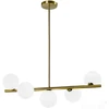 Pakabinamas šviestuvas GLOBE ELEGANCE, 5xG9, aukso/baltos sp.