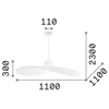 Pakabinamas šviestuvas Ideal Lux Suspended lamp with 1 light MADAME, E27, chrome