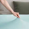 Paklodė su guma Amber Frozen Mėlyna AmeliaHome 180–200 × 200 cm, mėlyna
