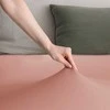 Paklodė su guma persiko spalvos 200-220x200+30 cm