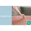 Paklodė su guma persiko spalvos 200-220x200+30 cm