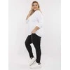 Palaidinė balta elegantiška ilgomis rankovėmis