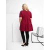 Palaidinė moterims plus size bordo spalvos