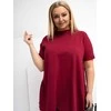 Palaidinė moterims plus size bordo spalvos