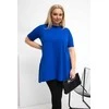 Palaidinė moterims plus size kobalto spalvos