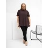 Palaidinė moterims plus size tamsiai ruda