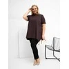 Palaidinė moterims plus size tamsiai ruda