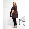 Palaidinė moterims plus size tamsiai ruda