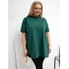 Palaidinė moterims plus size tamsiai žalia