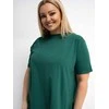 Palaidinė moterims plus size tamsiai žalia
