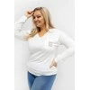 Palaidinė moteriška ecru spalvos plus size RV
